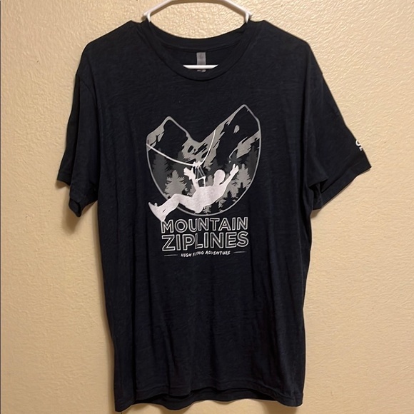 Mountain Ziplines Navy T-Shirt - Picture 1 of 3
